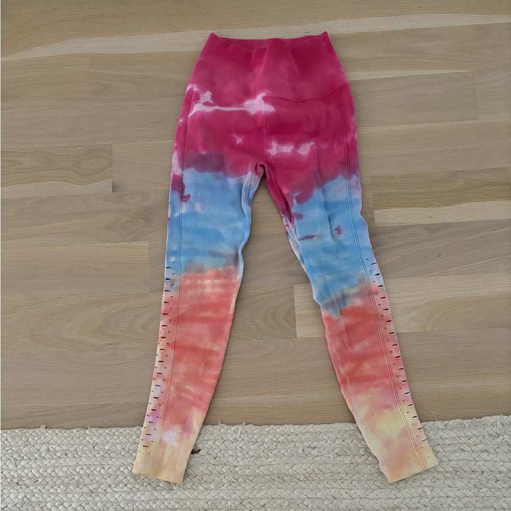 Spiritual Gangster ribbed tye dye leggings